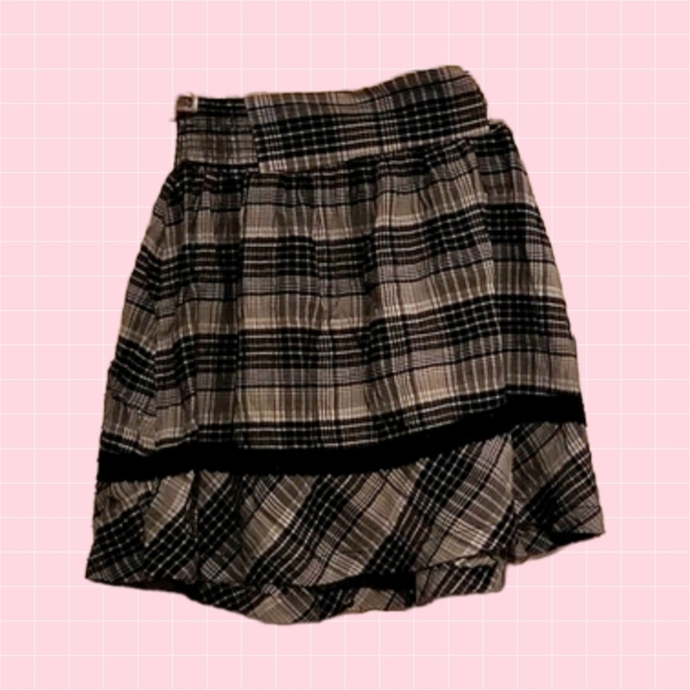 Dream Out Loud 🩷 Gray Plaid Skirt